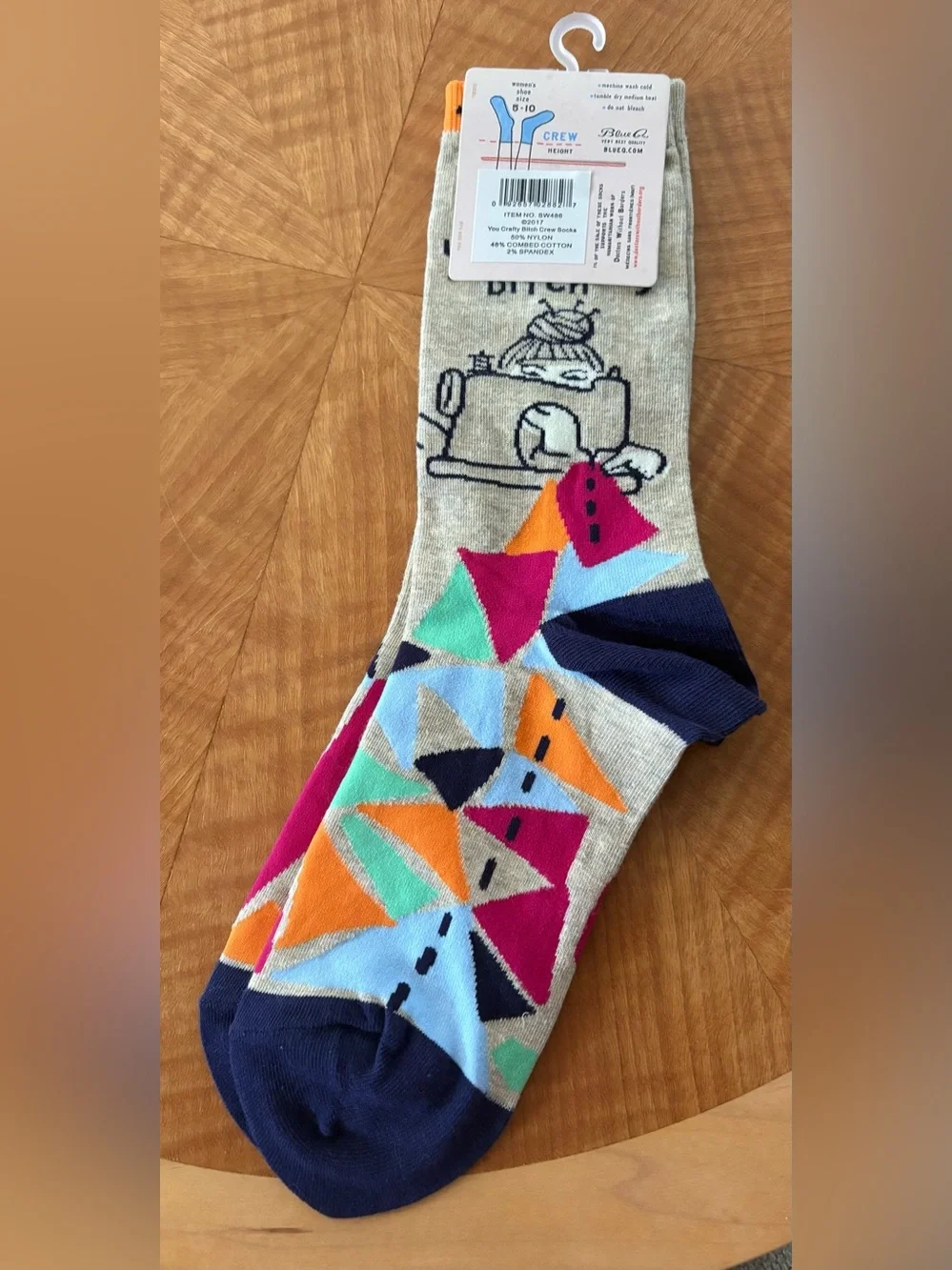 BlueQ Novelty Crew Socks